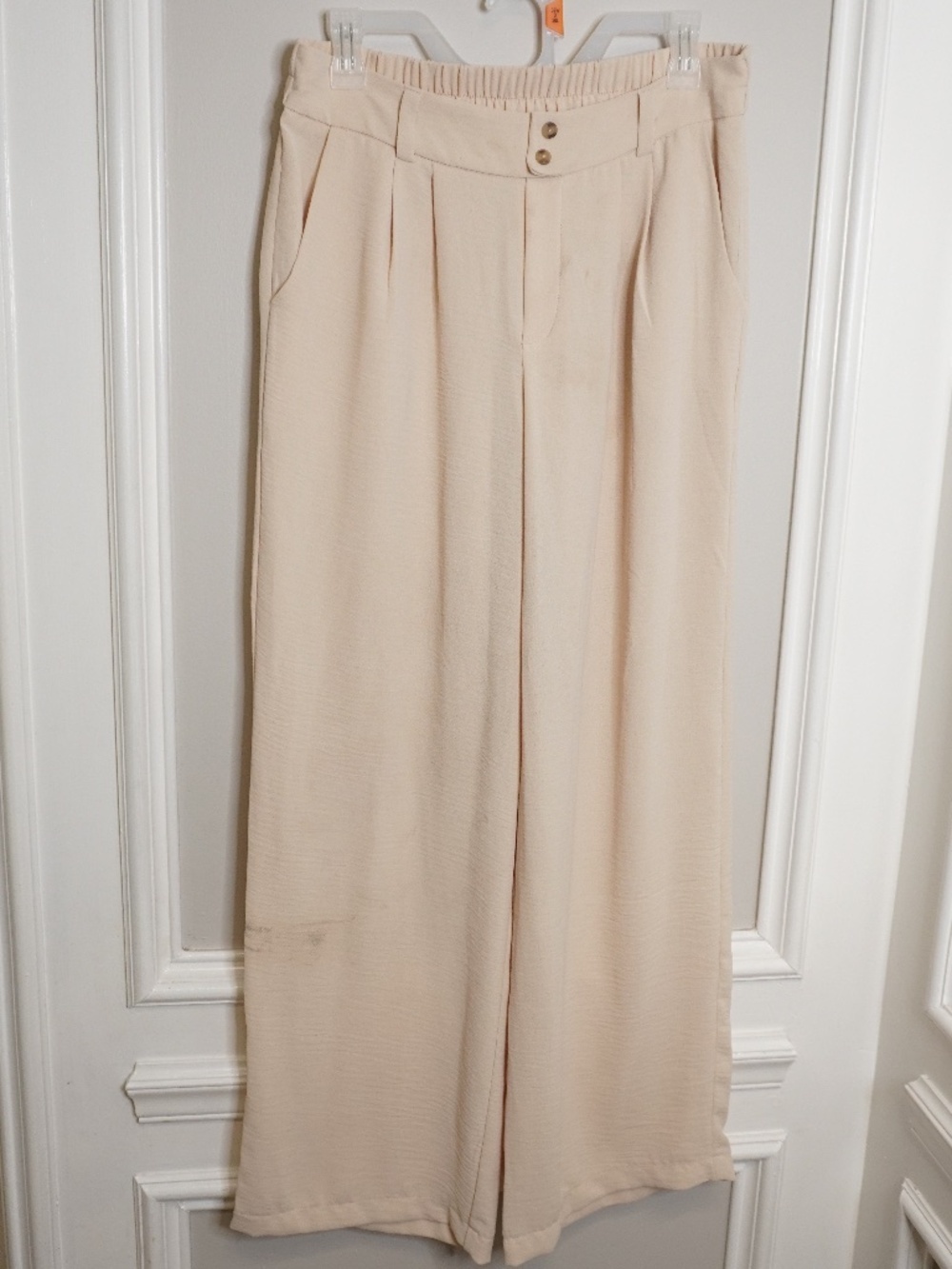 Monteau Los Angeles Beige Pull-on Pants, Size XL